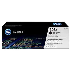 Toner HP 305A, 2200 stran (CE410A) čierny HP tisková kazeta černá, CE410A<br />
S černou tonerovou kazetou HP 305A LaserJet budou vaše dokumenty a marketin