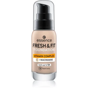 Essence Fresh & Fit tekutý make-up odstín 10 Fresh Ivory 30 ml