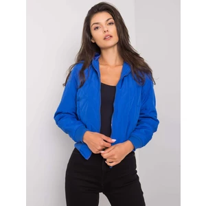 Ladies' blue quilted jacket
