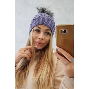 Čepice s fleecem Daria K217 fialová