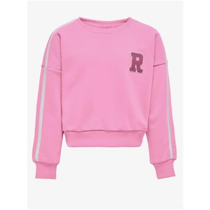 Pink girly sweatshirt ONLY Selina - Girls