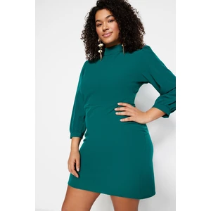 Trendyol Curve Plus Size Dress - Green - A-line