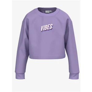 Purple girly sweatshirt name it Vanita - Girls