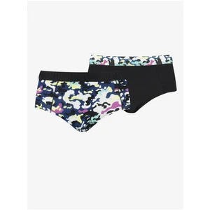 Set of two women's panties in black and purple Puma - Ladies