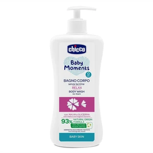 CHICCO Šampon na tělo s dávkovačem Baby Moments Relax 93% přírodních složek 500 ml