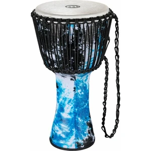 Meinl PADJ8-L-F 12" Rope Tuned Travel Series Djembe Djembé Galactic Blue Tie Dye