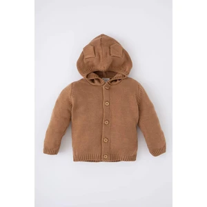 DEFACTO Baby Boys Hooded Knitwear Cardigan