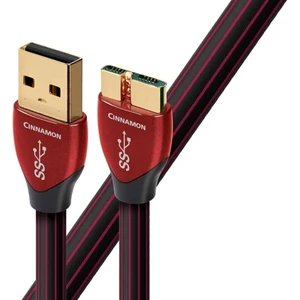 AudioQuest Cinnamon 0,75 m Noir-Rouge Câble USB Salut-Fi