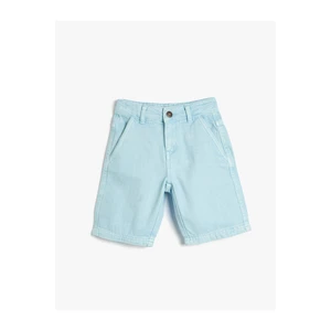 Koton Denim Shorts Pocket Cotton