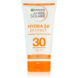 Garnier Ambre Solaire Hydra Protect ochranný krém na tvár a telo cestovné balenie SPF 30 50 ml