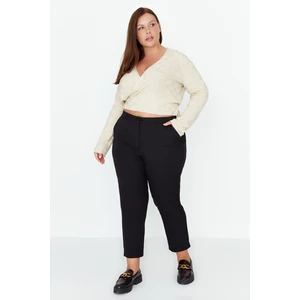 Trendyol Curve Black Woven Trousers