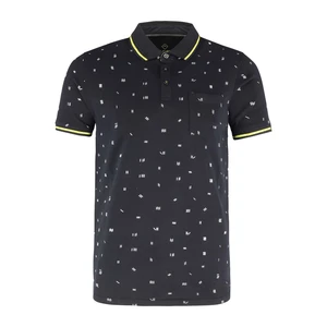 Volcano Man's Polo T-shirt T-Goti M35091-S23 Navy Blue