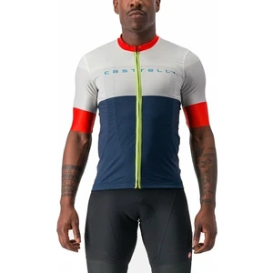 Castelli Sezione Jersey Belgian Blue/Ivory-Mastice-Fiery Red 2XL