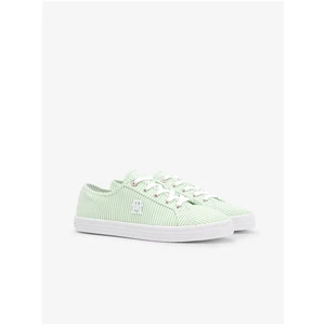 Light Green Women's Striped Sneakers Tommy Hilfiger - Women