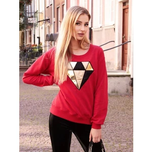 Sweatshirt red Cocomore cmgBZ709.R46