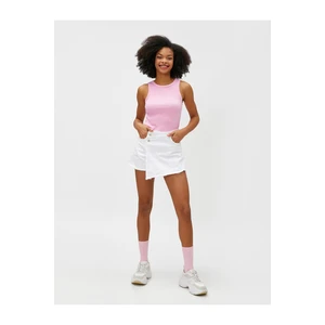 Koton Denim Shorts Skirt Pocket Detailed Buttons Cotton
