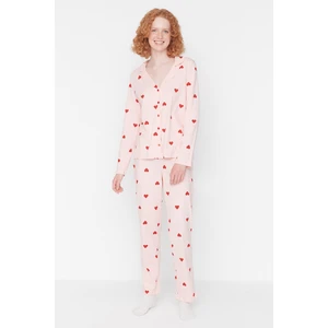 Női pizsama Trendyol Heart Printed