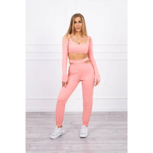 Set with a top blouse apricot