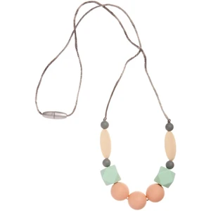 Biberschatz Bite Beads Romanzo Rosa kousací korále 1 ks