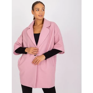 Light pink single-button coat from Aliz RUE PARIS