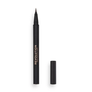 Makeup Revolution Hair Stroke Brow Pen fix na obočie odtieň Medium Brown 0,5 ml