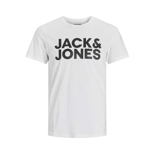 Jack&Jones Pánske tričko JJECORP Slim Fit 12151955 White M