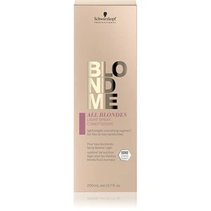 Schwarzkopf Professional Lehký bezoplachový kondicionér ve spreji pro jemné a normální blond vlasy BLONDME All Blondes (Light Spray Conditioner) 200 m