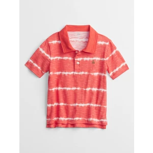 Červené klučičí dětské polo tričko print t-shirt GAP