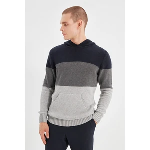 Trendyol Sweater - Dark blue - Regular fit