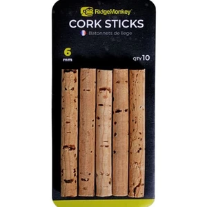 Ridgemonkey korkové tyčinky combi bait drill spare cork sticks - 6 mm