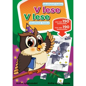 V lese Nálepkové puzzle -- V lese  Nálepkové puzzle [Papírenské zboží]