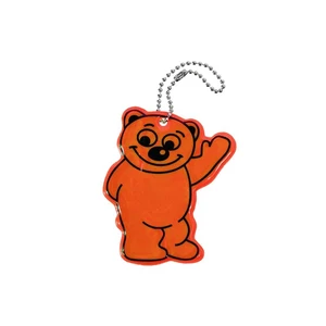 Přívěšek reflexní BEAR oranžový COMPASS,Přívěšek reflexní BEAR oranžový COMPASS