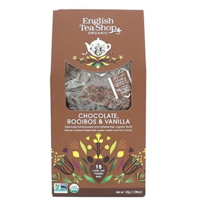English Tea Shop Čaj Čokoláda, rooibos, vanilka, 15 pyramidek [Potraviny]