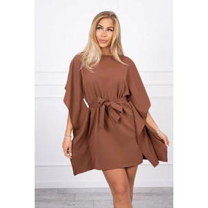 Dress batwings Oversize brown
