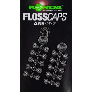 Korda zarážky na nástrahu floss caps clear čiré