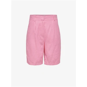 Pink Flax Shorts ONLY Caro - Women