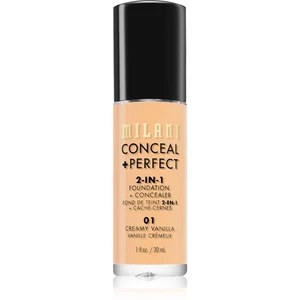 Milani Conceal + Perfect 2-in-1 Foundation And Concealer make-up 01 Creamy Vanilla 30 ml