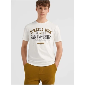 ONeill Bílé pánské tričko O'Neill Muir - Pánské