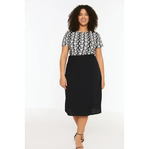 Trendyol Curve Black Woven Skirt