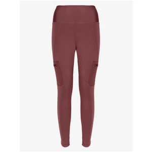 Burgundy Women's Leggings with Wrangler Pockets - Women