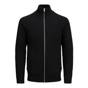 Jack&Jones Pánský svetr JJPANNEL 12220819 Black M