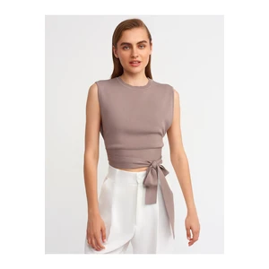 Dilvin Blouse - Brown - Slim fit