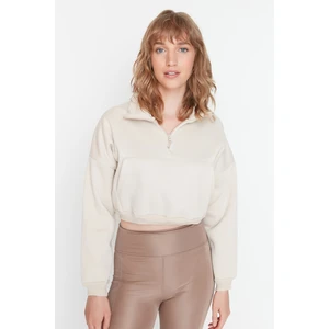 Trendyol Sweatshirt - Beige - Regular fit