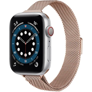 4wrist Ocelový milánský tah pro Apple Watch - Rose Gold 38/40/41 mm