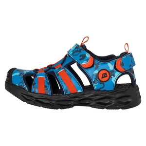 Children's sandals with reflective elements ALPINE PRO AVANO BRILLIANT BLUE