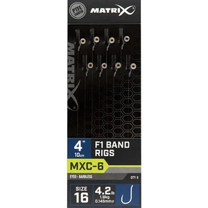 Matrix návazec mxc-6 barbless band rigs f1 10 cm - 16 0,145 mm