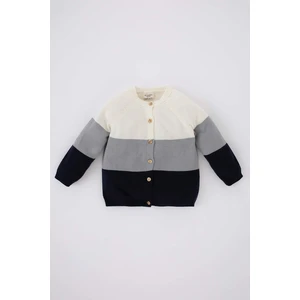 DEFACTO Baby Boy Crew Neck Knitwear Cardigan