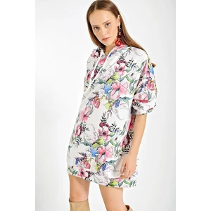 Bigdart 4125 Oversized Sweat Dress - White