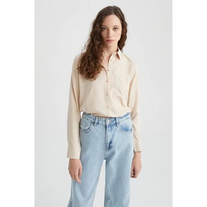 DEFACTO Regular Fit Shirt Collar Long Sleeve Shirt