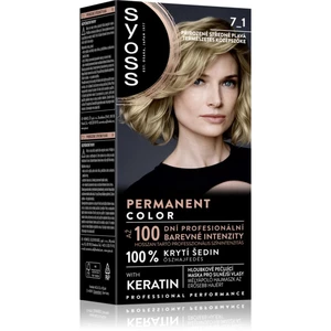 Syoss Color permanentní barva na vlasy odstín 7_1 Natural Medium Blond 1 ks